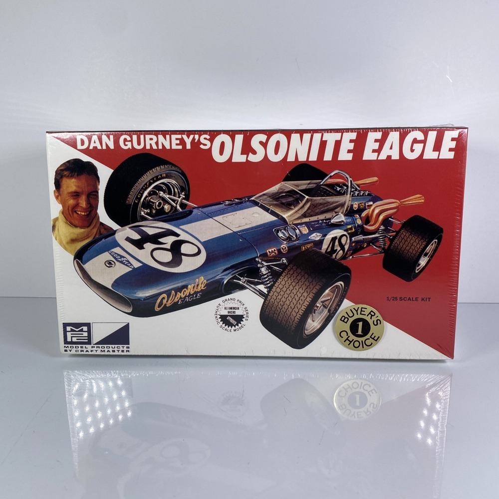 MPC 1/25 Scale Model Kit Dan Gurney's Olsonite Eagle #6026 Sealed Grand Prix Dad